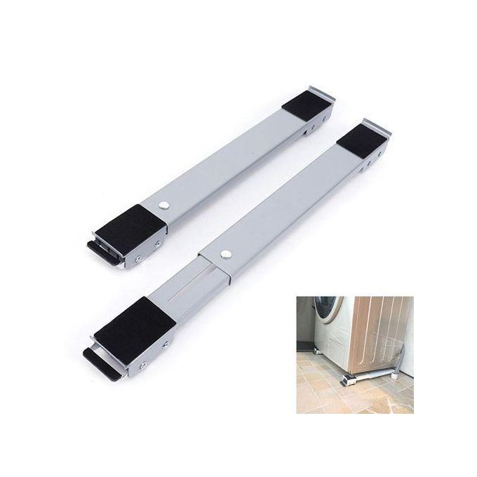 Support à roulettes extensible et réglable pour appareils électroménagers, base de chariot mobile avec télescopique, base de machine à laver pour réfrigérateurs