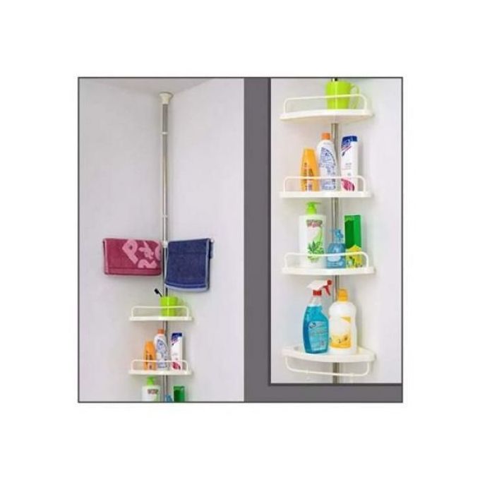 Salle de bain rangement et organisation Coin Ensemble 4 étagères,multicoins