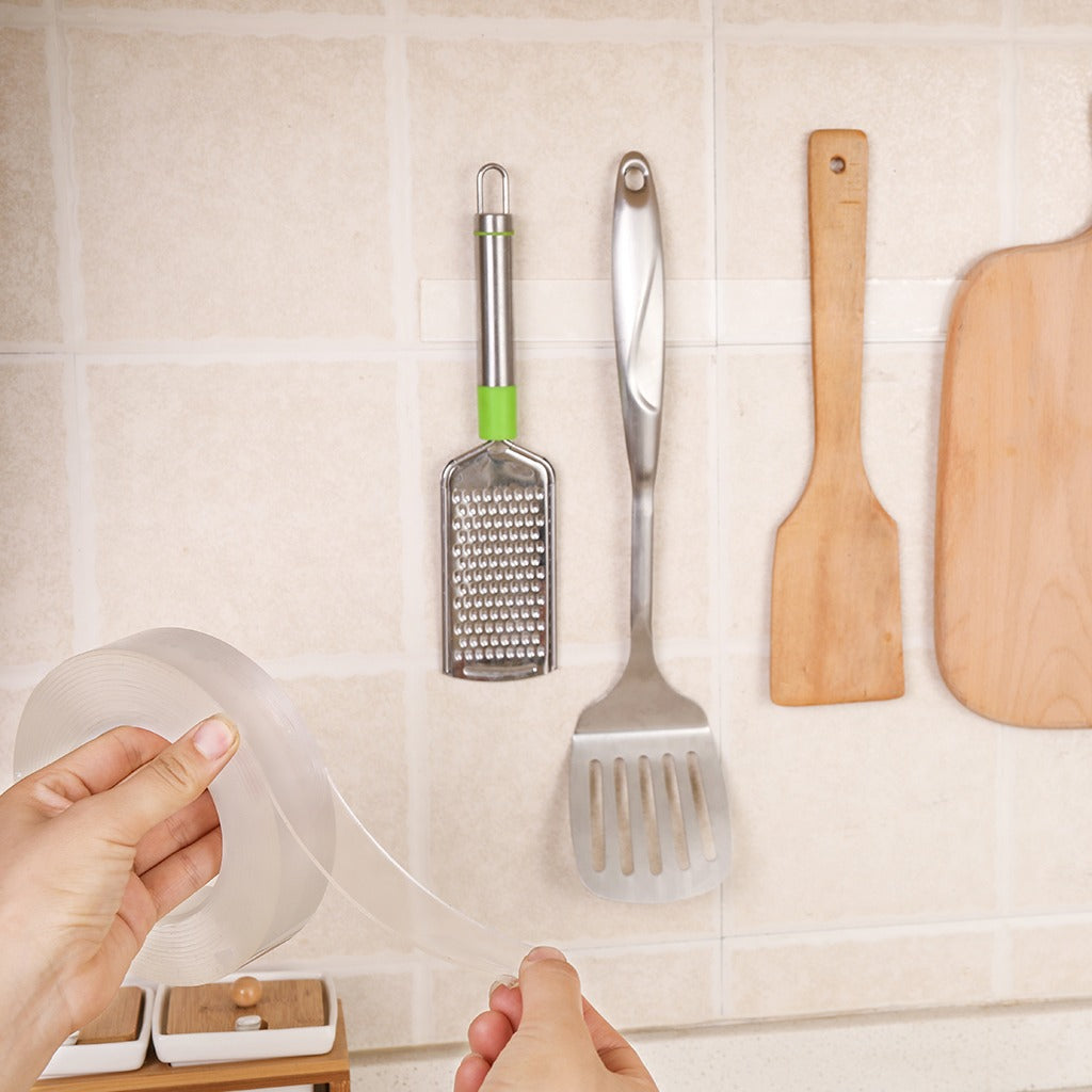 Ruban Adhésif Transparent Nano Gel – Multi-Usage et Réutilisable -1m x 2cm