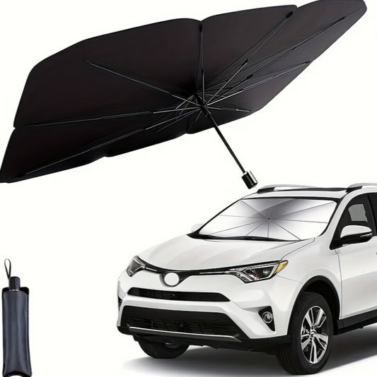 Parasol Pare-Brise Voiture – Protection Solaire Pliable, Anti-UV et Thermique pour Réduire la Chaleur à l’Intérieur du Véhicule