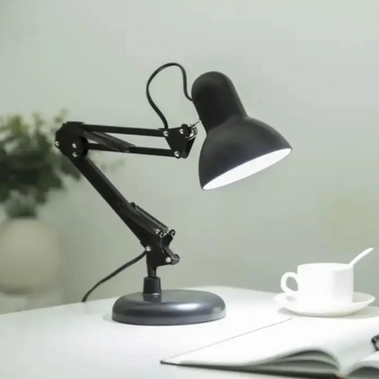 Lampe de bureau articulée en métal avec pince de fixation – Design classique et orientable