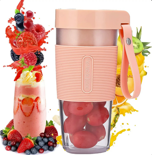 Blender Portable USB Rechargeable – Mixeur Nomade Smoothie & Jus Frais – 3 Couleurs