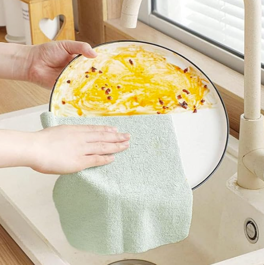 Boîte de 10 serviettes microfibre réutilisables – 20 x 20 cm