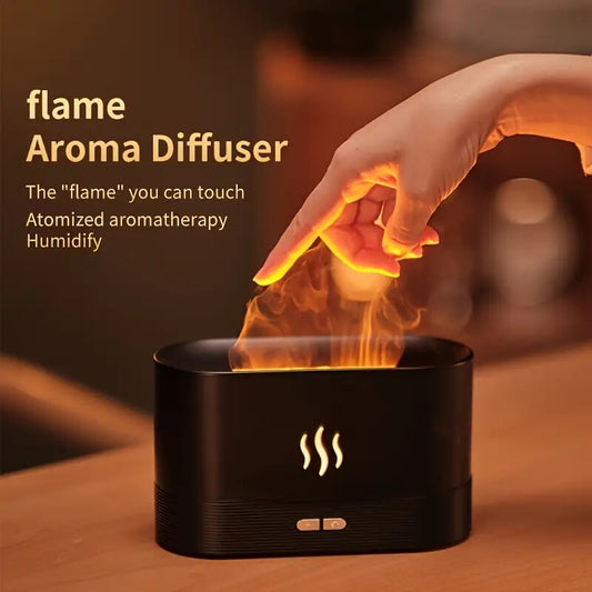 Diffuseur d’Huiles Essentielles Effet Flamme – Ambiance Relaxante & Aromathérapie