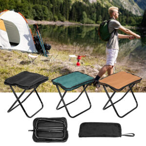 Tabouret pliant de camping ultra-compact – Léger, solide & transportable