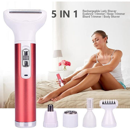 Tondeuse Électrique KEMEI KM-3628 Femme 5-en-1 Rechargeable – Polyvalence et douceur au quotidien