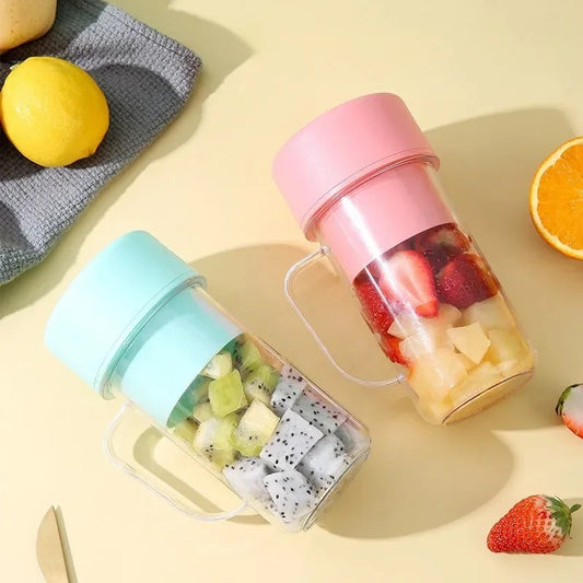 Mixeur Portable avec Paille en Silicone – Smoothies & Jus à Emporter
