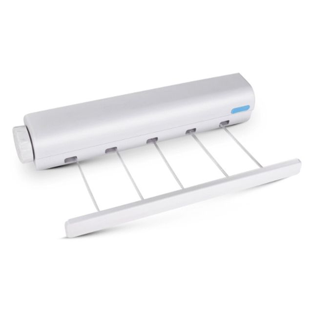 Sèche Linge Mural à 5 Cordes Extensible, Porte-vêtements rétractable, porte-serviettes