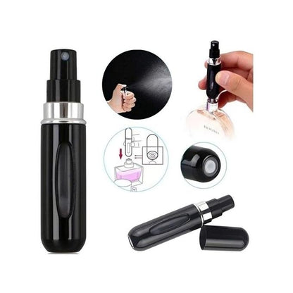 Mini bouteille de parfum vide rechargeable portable vaporisateur Noir