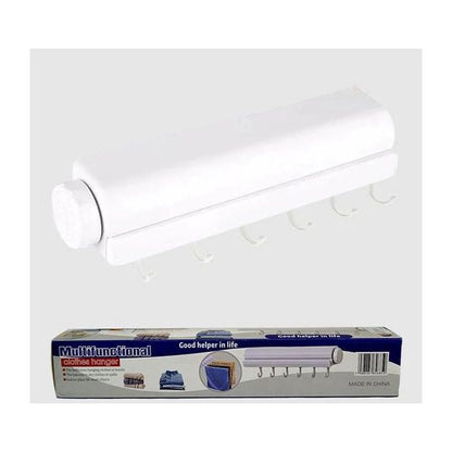 Sèche Linge Mural à 5 Cordes Extensible, Porte-vêtements rétractable, porte-serviettes