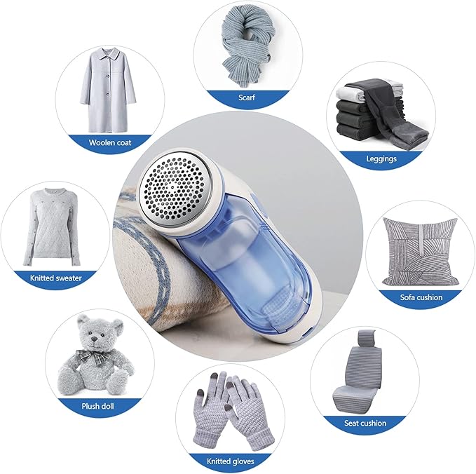 Rasoir Anti-Bouloche Électrique – Éliminateur de Peluches pour Vêtements, Canapés et Tissus