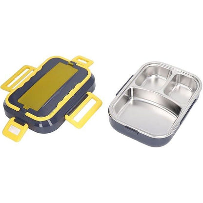 Lunch Box Électrique 2 en 1 Portable avec Compartiment en Acier Inoxydable, Chauffe-nourriture Rapide