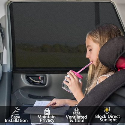 Lot de 2 Pare-Soleil Voiture Universels – Protection Solaire, Anti-UV & Anti-Insectes