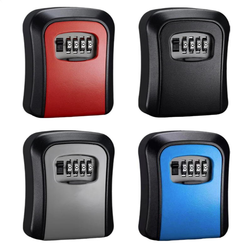Boîte à Clés Murale avec Code – Coffre Sécurisé à Combinaison 4 Chiffres