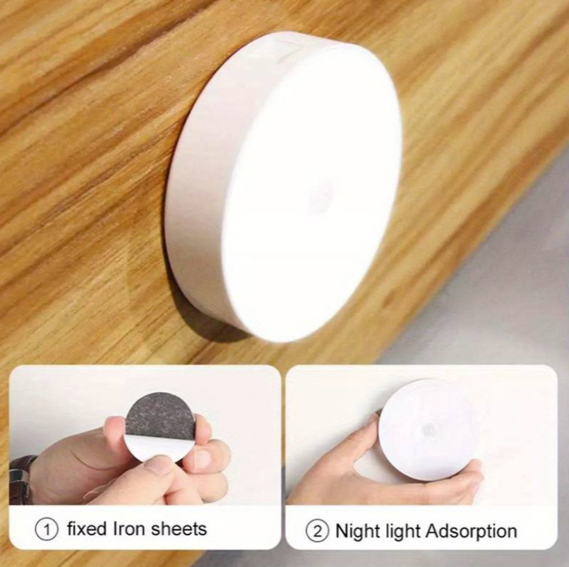 Lampe LED sans fil détecteur mouvement veilleuse automatique éclairage pratique chambre placard escalier