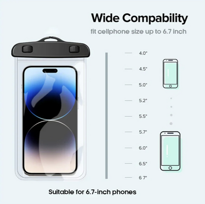 Pochette Étanche Smartphone IPX8 – Compatible jusqu’à 6,7 pouces