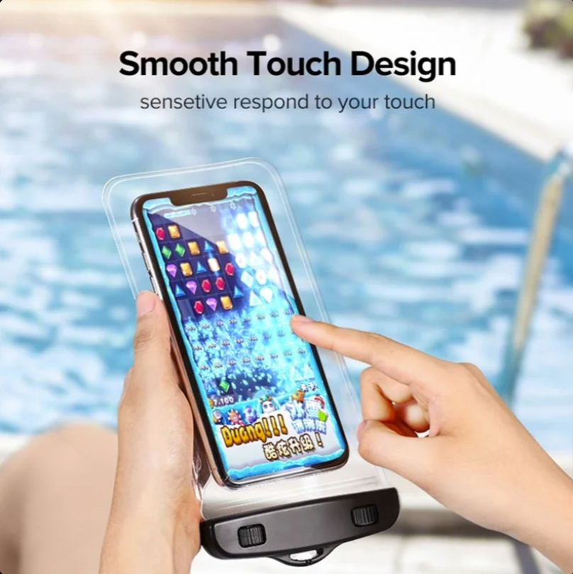 Pochette Étanche Smartphone IPX8 – Compatible jusqu’à 6,7 pouces