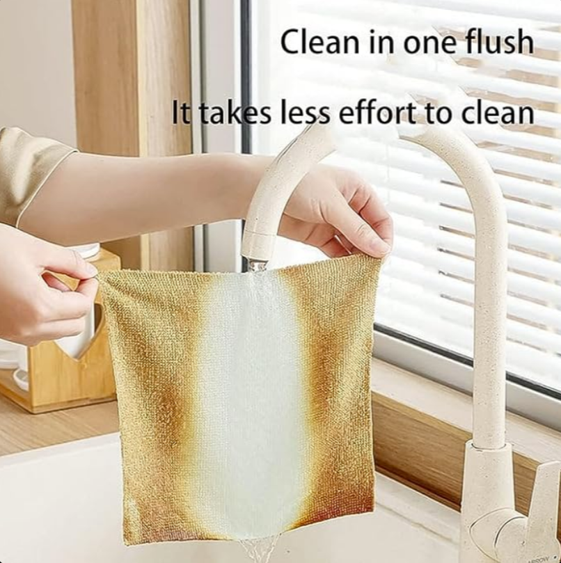 Boîte de 10 serviettes microfibre réutilisables – 20 x 20 cm