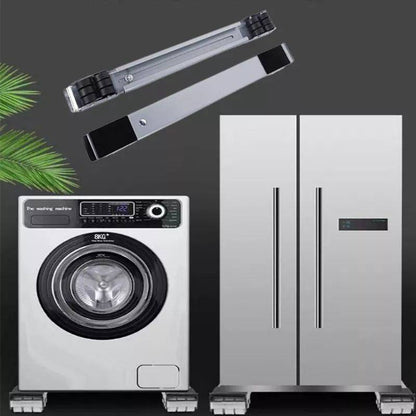 Support à roulettes extensible et réglable pour appareils électroménagers, base de chariot mobile avec télescopique, base de machine à laver pour réfrigérateurs