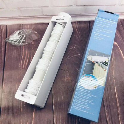 Sèche Linge Mural à 5 Cordes Extensible, Porte-vêtements rétractable, porte-serviettes