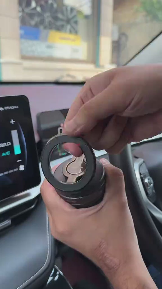 Support Téléphone Magnétique Voiture 3 Axes – Rotation 360°, Ultra Stable & Pliable | Aimant N52 Puissant